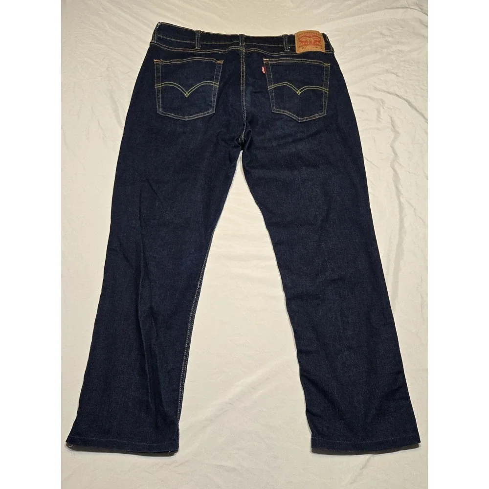 Levis 514 Straight Fit Mens Jeans Blue Denim Big E 26x27.5